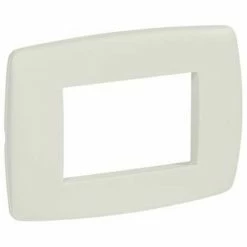 Legrand Vela Platte Rund Weiß Stucco 3 Module 685601