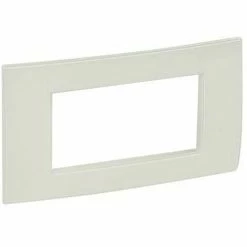 Legrand Platte Vela Quadratisch Weiß Emailliert 4 Module 685717