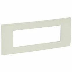 Legrand Platte Vela Quadratisch Weiß Emailliert 6 Module 685718