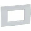 Legrand Platte Vela Quadratisch Metallisch Grau 3 Module 685746