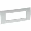 Legrand Platte Vela Quadratisch Metallisch Grau 6 Module 685748