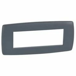 Legrand Vela Platte Rund Anthrazit 6 Module 685817