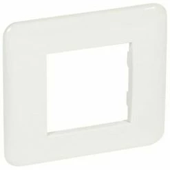Platte Legrand Serie Cross 2 Plätze Weiß 680531