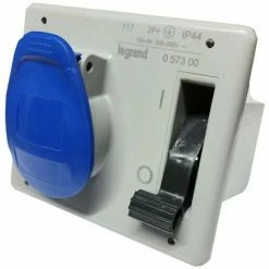Legrand Einbausteckdose Mit Verriegelung 2P+E 2X16A+E 230V IP44 057300