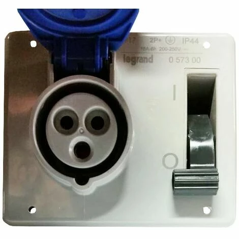 Legrand Einbausteckdose Mit Verriegelung 2P+E 2X16A+E 230V IP44 057300 2 Legrand Einbausteckdose Mit Verriegelung 2P+E 2X16A+E 230V IP44 057300 – Bild 2