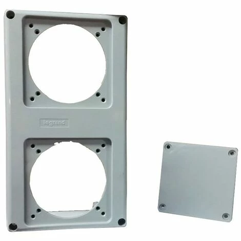 Legrand Flansch 220x125mm Für 2 X 16A CEE Steckdosen 057713 1 Legrand Flansch 220x125mm Für 2 X 16A CEE Steckdosen 057713