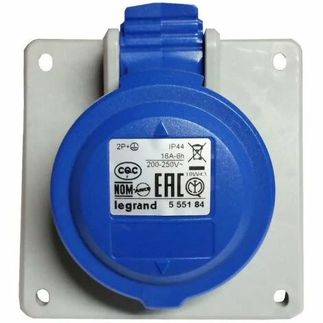 CEE Legrand Einbaudose schräg 2P+E 2X16A+E 230V IP44 555184 CEE Legrand Einbaudose Schräg 2P+E 2X16A+E 230V IP44 555184 -LEGRAND SHOP 28574031 1