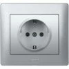 LEGRAND Steckdose M. Klappdeckel U.Berührungschutz Galea Soft Alum.