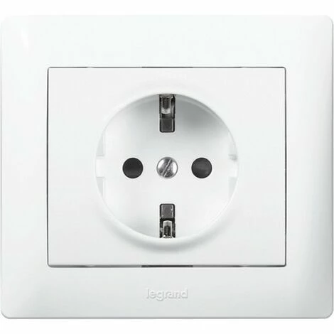 LEGRAND Schuko Steckdose mit Steckklemmen Galea Ultraweiß LEGRAND Schuko Steckdose Mit Steckklemmen Galea Ultraweiß -LEGRAND SHOP 37112704 1