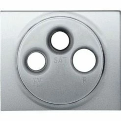 LEGRAND Abdeckung Für Antennen Steckdose 3 Loch Galea Soft Aluminium