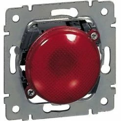 LEGRAND Lichtsignal Einsatz Rot Transparente Abdeckhaube E10 230V/3W