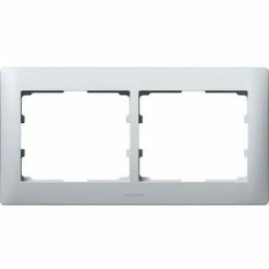 Legrand RAHMEN 2-FACH SOFT ALU HORIZ. (771302 GALEA)