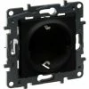 LEGRAND Schutzkontakt Steckdose Steckklemmen Kinderschutz Schwarz