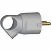 LEGRAND Stecker Mit Abzugsgriff Schräge Kabeleinführung Grau