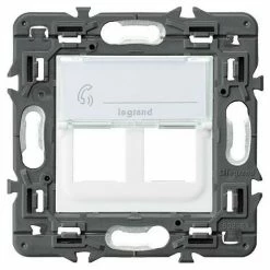 Adapter VALENA NEXT 2xRJ45 Trapez Weiß LEGRAND 741278