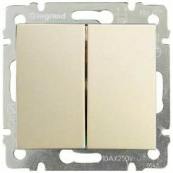 Doppelschalter VALENA Elfenbein LEGRAND 774308