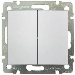 Doppelschalter VALENA Weiß LEGRAND 774408
