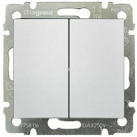 Doppelschalter VALENA weiß LEGRAND 774408 Doppelschalter VALENA Weiß LEGRAND 774408 -LEGRAND SHOP 50810846 1