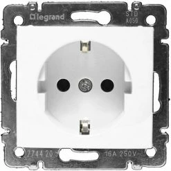 2P + TT Buchse Ohne Schraube VALENA Weiß LEGRAND 774222