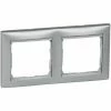 Rahmen 2 Elemente VALENA Aluminium / Silber LEGRAND 770352