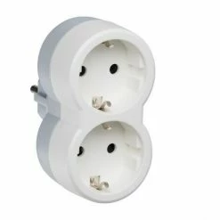 LEGRAND 050655 | 2x2P + T Einziehbarer Vertikaler Adapter
