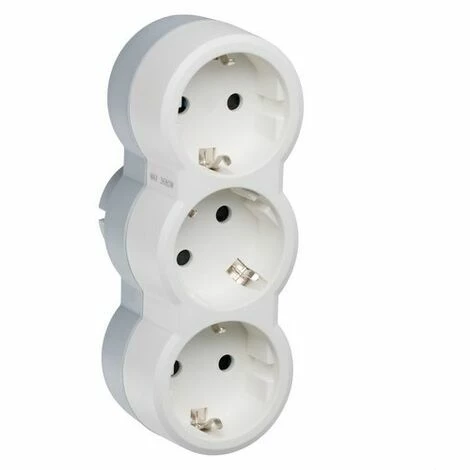 LEGRAND 050656 | 3x2P + T Einziehbarer Horizontaler Adapter 1 LEGRAND 050656 | 3x2P + T Einziehbarer Horizontaler Adapter