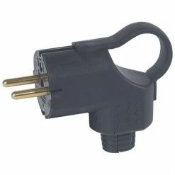 LEGRAND 050252 | Seitensteckdose Aus Schwarzem Gummi Mit Griff