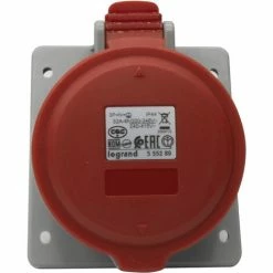LEGRAND 555289 | Quadratischer Sockel 32A 3P + N + TT 415V IP44