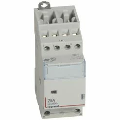 Schütz Mit Spule 230 V 4P 400 V 25 A 2NC + 2NA- 2 Module. LEGRAND 412533