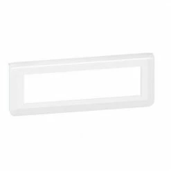LEGRAND 078818L | 8-Modul-Mosaik-Abdeckplatte Horizontal, Weiß