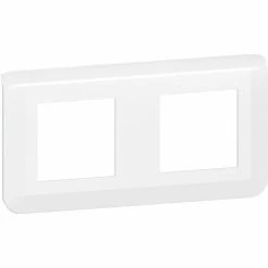 LEGRAND 277804L | Mosaik-Abdeckplatte 2x2 Horizontale Module, Weiß