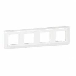 LEGRAND 078808L | Mosaik-Abdeckplatte 4x2 Horizontale Module, Weiß