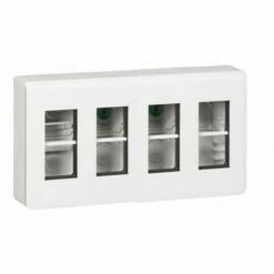 LEGRAND 078884L | Mosaik-Aufbau-Arbeitsplatzbox Für 4x4 Module, Weiß