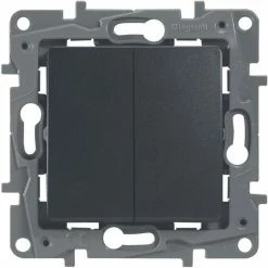 Legrand 448397656 Serienschalter 2 Richtungen Rollladen Anthrazit
