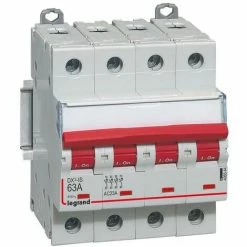 Lasttrennschalter DX³-IS - Mit Fernauslösung 4P -400 V- 63A - 4 Module. LEGRAND 406544