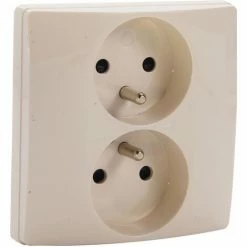 Legrand 448396652 Steckdose 2 x 2P + T Rollladen Creme