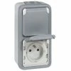 Legrand - 2P Sockel Mit Erde Wasserdicht Splash 2 X Vertikal