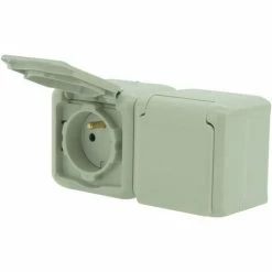 Legrand 448792397 Steckdose 2p + T DOPPELTE Forix Grau