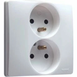 Legrand 448396641 Steckdose 2 x 2P + T Rollladen Weiß
