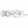 LEGRAND Steckdosenleiste 3-fach Ultraflach 1,5 M Eter Kabel, Farbe: Weiß 695001