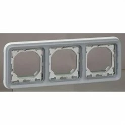 LEGRAND 069687 PLEXUS | Horizontaler Einbaukasten 3 Positionen Grau