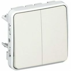 LEGRAND 069625 PLEXUS | Doppelter I/O-Schalter Weiß