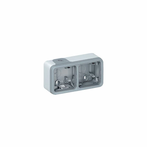LEGRAND 069672 PLEXUS | Horizontaler Oberflächenkasten 2 Positionen Grau 1 LEGRAND 069672 PLEXUS | Horizontaler Oberflächenkasten 2 Positionen Grau