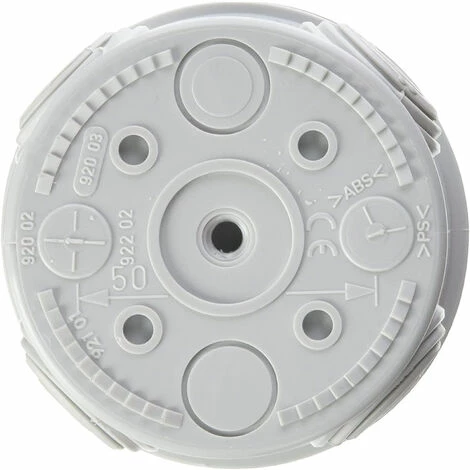 Runde Abzweigdose (Clip-System-Verschluss, Durchmesser: 70 mm, Breite: 45 mm), grau - Legrand LEG94514. Runde Abzweigdose (Clip-System-Verschluss, Durchmesser: 70 Mm, Breite: 45 Mm), Grau - Legrand LEG94514. -LEGRAND SHOP 59627891 3