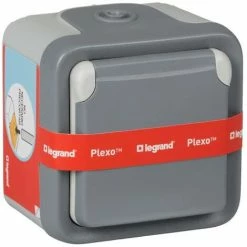 Wasserdichter Steckersockel Mit Oberflächenabdeckung, Grau - Legrand 191504. -LEGRAND SHOP 59628291 3