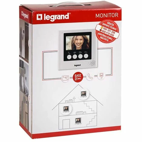Zusätzlicher Videomonitor 369115 für das Video-Türsprechsystem von Legrand. 4,3"-Farbbildschirm, weiße Oberfläche. Zusätzlicher Videomonitor 369115 Für Das Video-Türsprechsystem Von Legrand. 4,3"-Farbbildschirm, Weiße Oberfläche. -LEGRAND SHOP 59628380 5