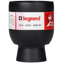 Mobiler Steckdosensockel, 3680 W, 230 V, Schwarz - Legrand 050179 - Mobiler Steckdosensockel 2P+T - 16A - Mobile Stecker Und Steckdosen. -LEGRAND SHOP 59628381 3
