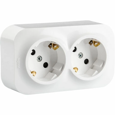 Steckdose 2 Steckdosen, Schuko, White - Legrand 1 Wall. 1 Steckdose 2 Steckdosen, Schuko, White - Legrand 1 Wall.