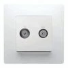 Tv/R/Sat Ter Steckdose White - LEGRAND - 396449
