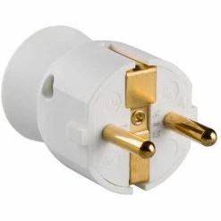 Steckdose Mit Beweglichem Drehkopf, 3680 W, 230 V, White - Legrand 050187 - 2P+T Stecker - 16A - Sockel Und Bewegliche Stecker.